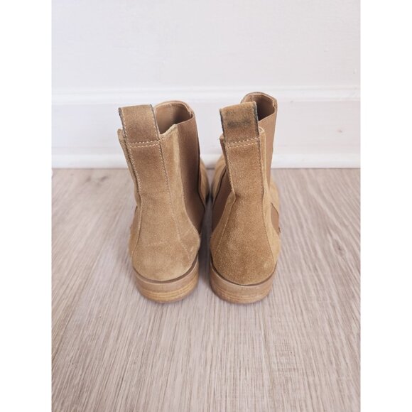 Everlane Mustard Suede Leather Chelsea Italy Ankle Boots Booties Shoes 9.5 - Picture 6 of 9